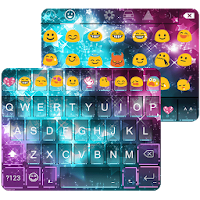 Rainbow Star Emoji Keyboard