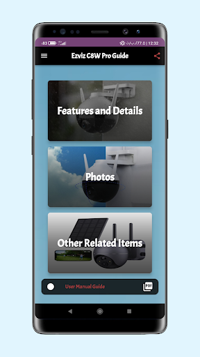Android application ezviz c8w pro guide screenshort