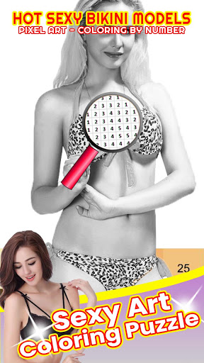 Sexy Art Bikini ColorByNumber Screen 3