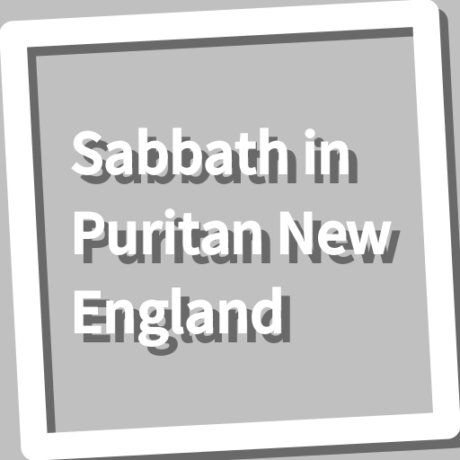 Book, Sabbath in Puritan New E logo