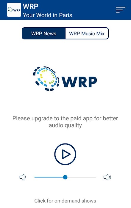 WRP Radio Screen 1
