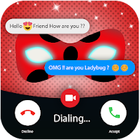 Fake chat with ladybug : call & video - prank