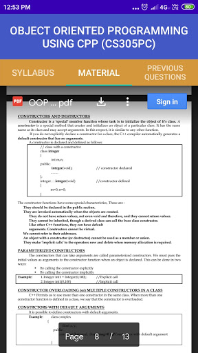JNTUH BTech Syllabus and Materia
