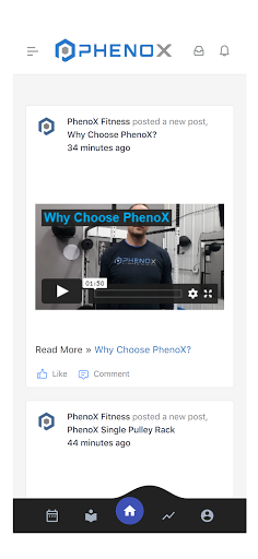 Android application PhenoX Fitness screenshort