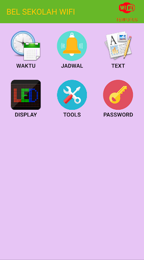 Android application BEL SEKOLAH WIFI screenshort