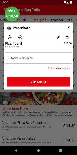 Pizza King Tulln Screen 3