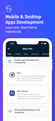 Screenshot of Learn JavaScript - JSDev [PRO]