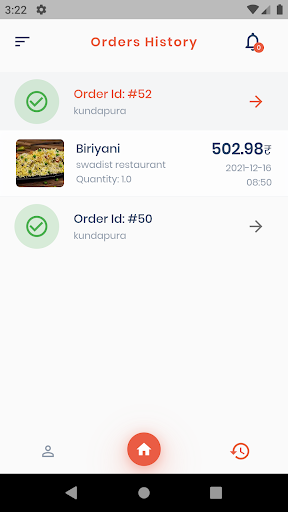 Go 4 food delivery Screen 3