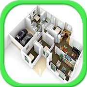 3D Home Plan and Layouts  Icon