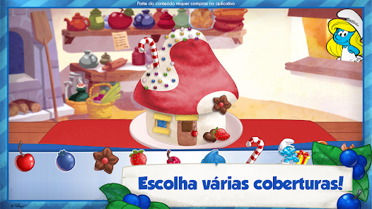 Jogo da velha #smurfs 👉 clubinho - Brigadeiro de eva