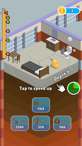 Android application Idle Dig It screenshort