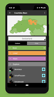 Countries Been: Visited Places Screenshot