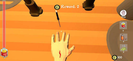 Knife Hand Game Screenshot