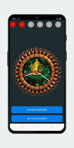 Ganpati Clock Live Wallpaper