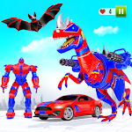 Cover Image of 下载 Flying Dino Transform Robot: Dinosaur Robot Games 10 APK
