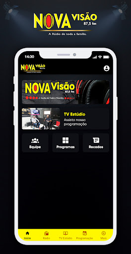 Android application Rádio Nova Visão 87.5 FM screenshort