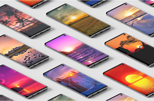 Android application Sunset cute wallpapers screenshort