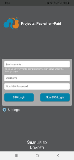 Android application SL Projects: Pay-when-Paid screenshort