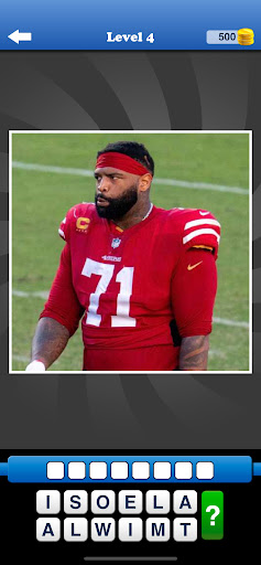 Whos the Player? NFL Quiz Game Screen 2