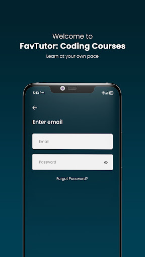 Android application FavTutor: Coding Courses screenshort