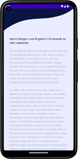 Gelassen durch die Krise Screen 2
