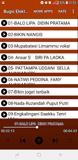 Android application Lagu Bugis Elekton offline screenshort