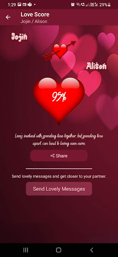True Love Tester Screen 2