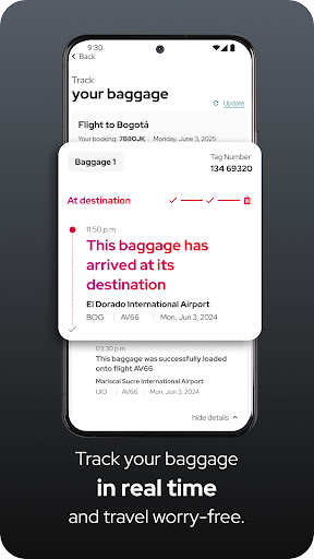 Screenshot of avianca