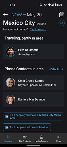 apreet β – Travel & Network Screen 2