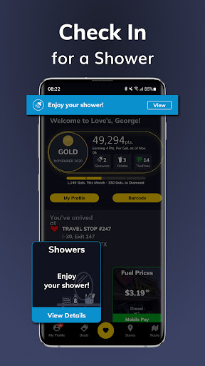 Android application Love's Connect screenshort