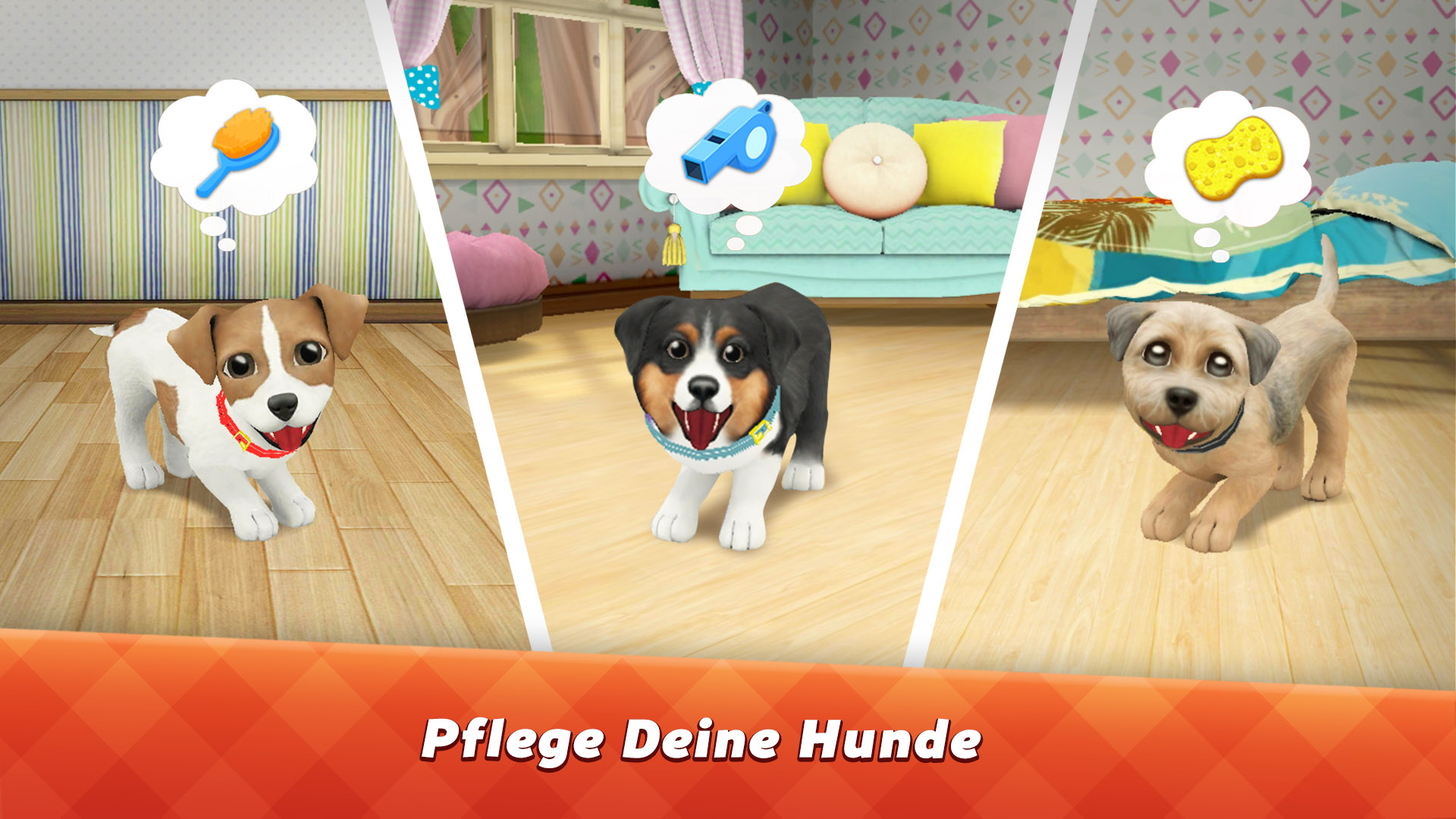 Android application Dog Town: Pet Shop, Care Games screenshort