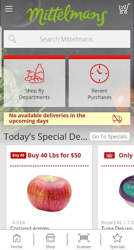 Screenshot of Mittelman's Supermarket