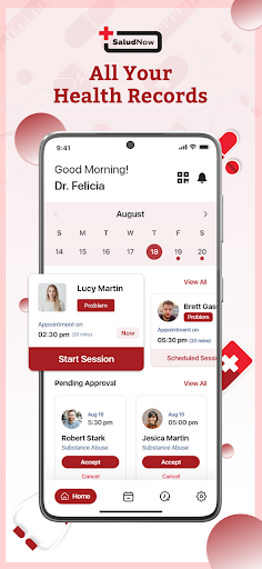 Android application SaludNow for Doctors screenshort