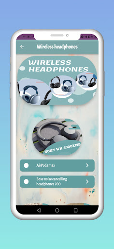 Android application Wireless headphones – Guide screenshort