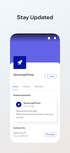 Android application SourcingXPress screenshort
