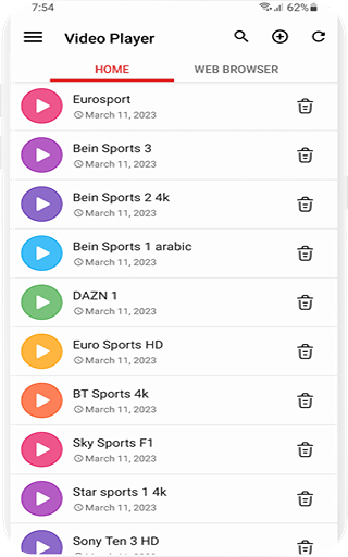 مشغل فديو - Video Player Screen 3
