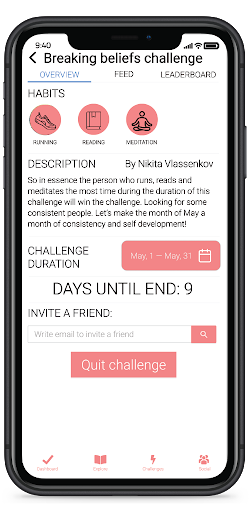 Sherpa Habit Tracker Screen 3