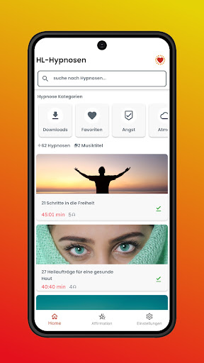 Android application HL-Hypnosen screenshort