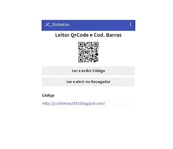 Leitor QR Code e Cod. Barras