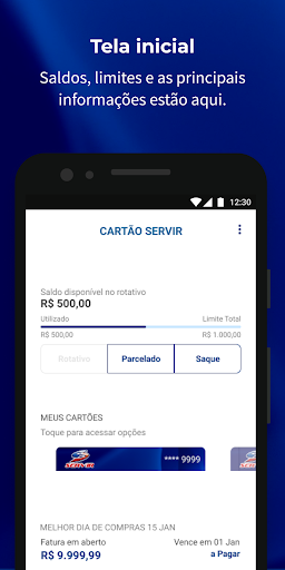 Android application Servir Card screenshort