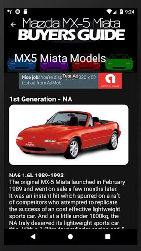 MX-5 Miata Buyers Guide Screen 2