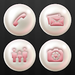 Cover Image of Download Pearl - Silky Pink Icons  APK