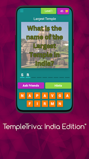 Android application TempleTriva: India Edition screenshort