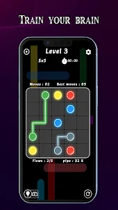 Neon Dots Puzzle Game