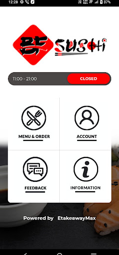 Android application BF SUSHI screenshort