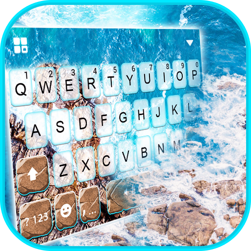 Ocean Rocks Keyboard Backgroun logo