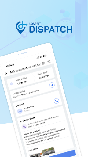 Android application Lessen Dispatch screenshort
