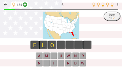 50 Us States Map Capitals Flags American Quiz Apps On Google Play