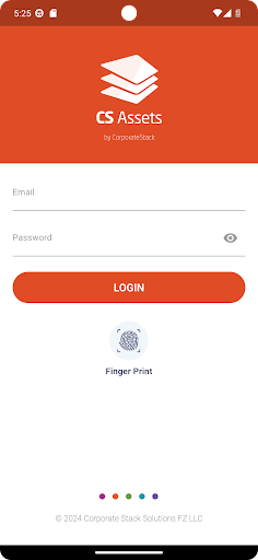 Android application CorporateStack Assets screenshort