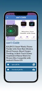 Kalinco Smart Watch Guide